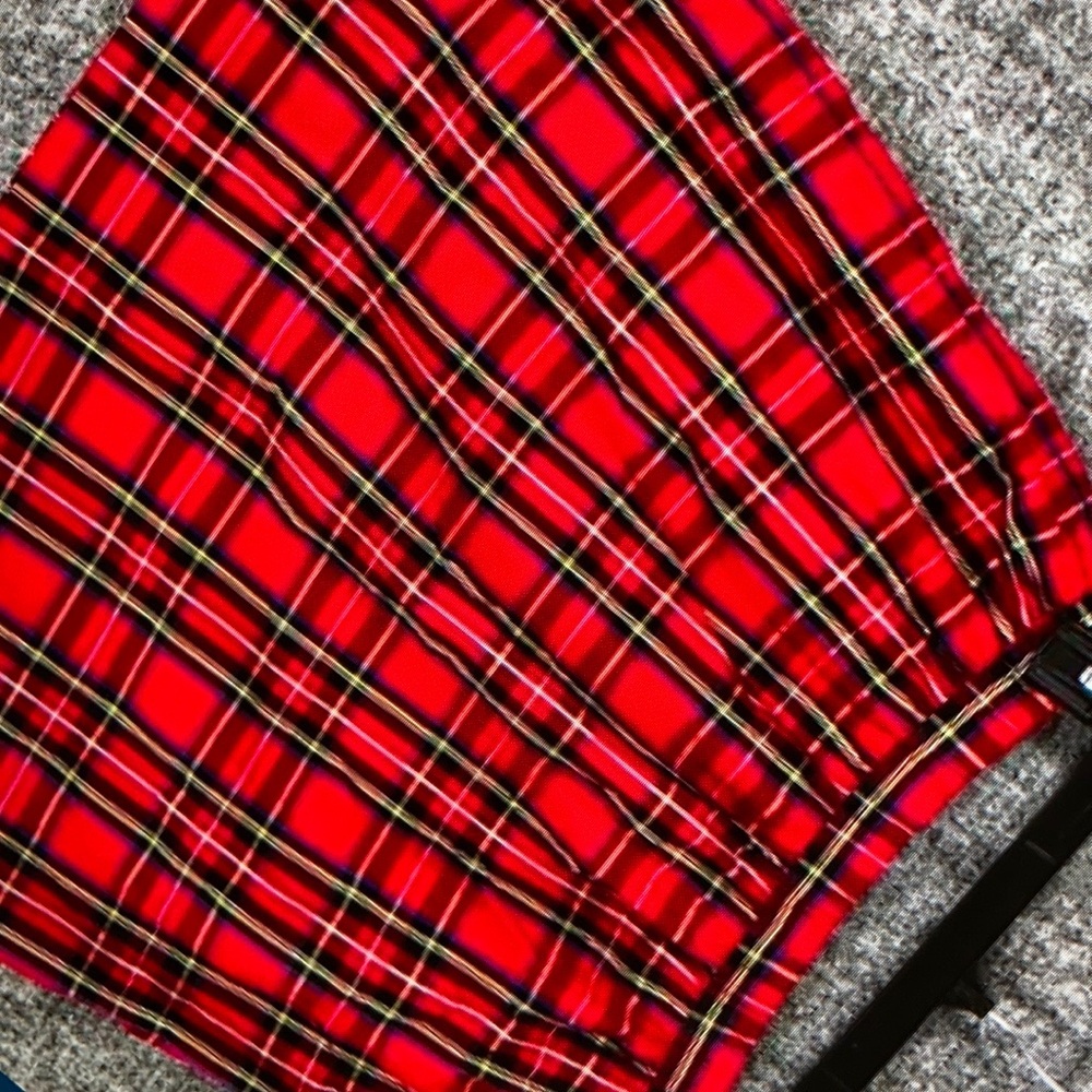 Girls tartan plaid lined above knee school skorts